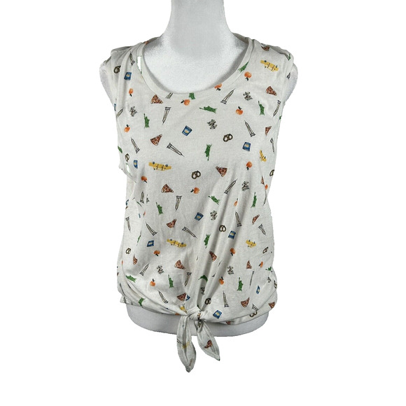 J Crew Top Tank Sleeveless Blouse New York Medium Casual Lightweight - Picture 1 of 6